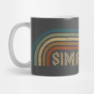 Simple Minds Retro Stripes Mug